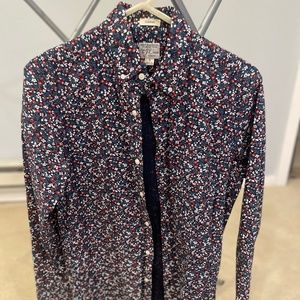 Small Floral J Crew Dress Shirt
